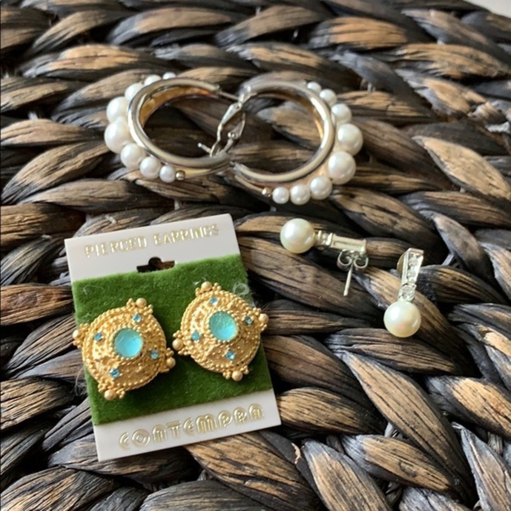Earrings Costume Three pairs